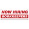 Signmission Now Hiring Bookkeepers Banner Apply Inside Accepting Application Single Sided B-30205 - alternate 1